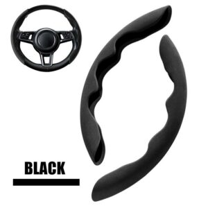 غطاء مقود السيارة من الكاربون فايبر (قطعتين)